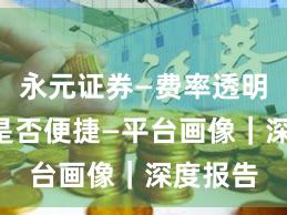 永元证券—费率透明—开户是否便捷—平台画像｜深度报告
